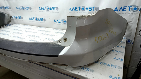 Rear bumper upper part Ford Explorer 16-19 white, pressed, broken fasteners