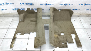 Front floor covering Audi Q7 4L 10-15 beige, for cleaning