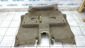Floor covering rear Audi Q7 4L 10-15 beige, needs cleaning, torn