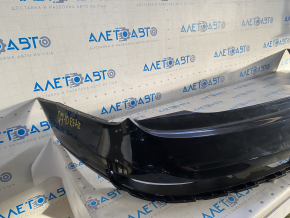 Rear bumper bare upper part Audi Q7 4L 10-15 black, with absorber, scratches