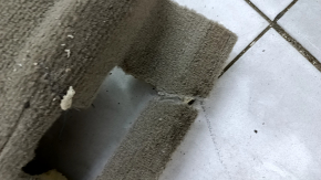 Floor covering rear Audi Q7 4L 10-15 beige, needs cleaning, torn