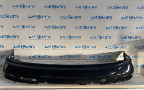 Rear bumper bare upper part Audi Q7 4L 10-15 black, with absorber, scratches