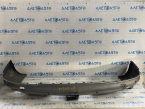 Rear bumper bare lower part Audi Q7 4L 10-15 silver, scratches