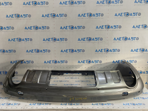 Rear bumper bare lower part Audi Q7 4L 10-15 silver, scratches