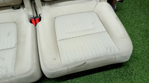 Rear row of seats 3rd row Ford Explorer 16-19 rag beige, dry clean, break