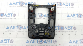 Center console trim for multimedia control Audi Q7 4L 10-15 wood grain, scratches, bumps