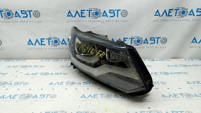 Headlight front right VW Tiguan 12-17 complete, rest, xenon + led, sand, driftwood