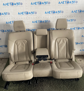 Rear row of seats 2nd row Audi Q7 4L 10-15 leather beige, scratches