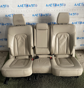 Rear row of seats 2nd row Audi Q7 4L 10-15 leather beige, scratches