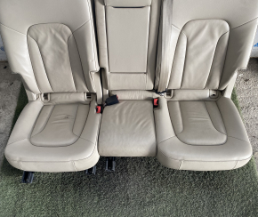 Rear row of seats 2nd row Audi Q7 4L 10-15 leather beige, scratches