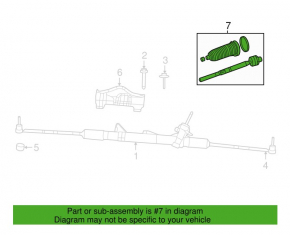 Steering rod right Dodge Grand Caravan 11-20