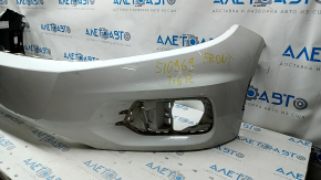 Front bumper bare VW Tiguan 12-17 rest, white, scratches