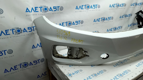 Front bumper bare VW Tiguan 12-17 rest, white, scratches