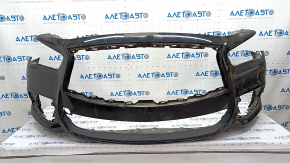 Bare front bumper Infiniti QX60 16-rest, black KH3, dented, broken fasteners