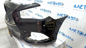 Bare front bumper Infiniti QX60 16-rest, black KH3, dented, broken fasteners
