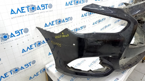 Bare front bumper Infiniti QX60 16-rest, black KH3, dented, broken fasteners
