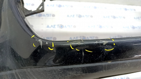 Bare front bumper Infiniti QX60 16-rest, black KH3, dented, broken fasteners