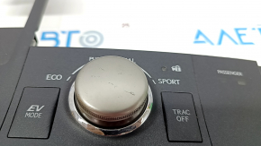 Control panel of gearbox modes Lexus CT200h 11-13 joystick is worn, crack in fastening