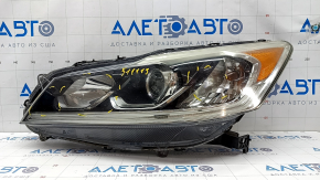 Headlight front left bare Honda Accord 16-17 halogen without DRL, sand