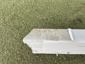 Tesla Model S 12-15 pre-restoration front glass crossbar, sawn off, dented