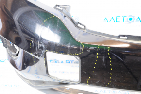 Front bumper bare Nissan Murano z52 15-18 dorest black G41 pressed, scratches, sand
