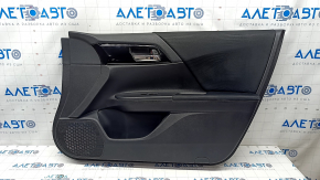 Door trim card front right Honda Accord 13-1 black with black insert cloth, armrest cloth, handle molding black gloss, scratches, for cleaning