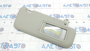 Right visor Mazda 6 13-17 gray, with backlight, without hook