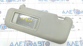Left visor Mazda 6 13-17 gray, with backlight, without hook