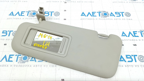 Left visor Mazda 6 13-17 gray, no backlight, no hook, broken mount