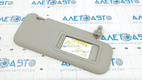 Right visor Mazda 6 13-17 gray, no backlight, no hook, broken mount