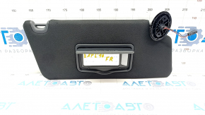Right visor Ford Explorer 16-19 black, for backlight, without hook
