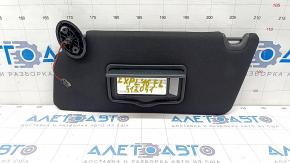 Left visor Ford Explorer 16-19 black, for backlight, without hook, scratches