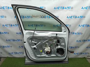 Door assembly front left VW Tiguan 09-17 keyless, white LC9A, butt