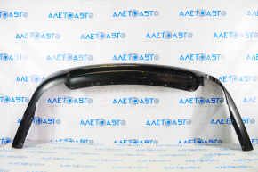 Rear bumper lip Ford Fusion mk5 13-18 for 1 pipe black torn fastening, pressed