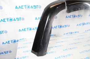 Rear bumper lip Ford Fusion mk5 13-18 for 1 pipe black torn fastening, pressed