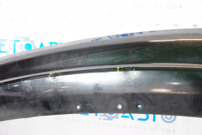Rear bumper lip Ford Fusion mk5 13-18 for 1 pipe black torn fastening, pressed