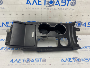 Center console trim with cup holders Ford Explorer 16-19 black, scratch