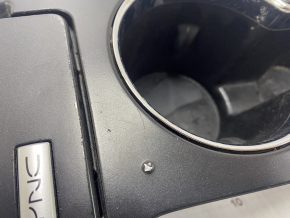 Center console trim with cup holders Ford Explorer 16-19 black, scratch