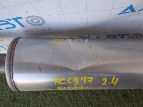 Muffler middle and rear part with barrel Honda Accord 13-17 2.4 with chrome tip, resonator is pressed