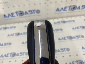 Gear knob Ford Explorer 11-19 leather black select shift, scratches on chrome, scuffs