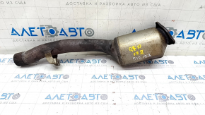 Right exhaust pipe with resonator Audi Q7 4L 10-15 broken bolt