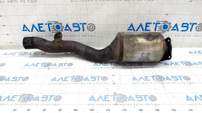 Right exhaust pipe with resonator Audi Q7 4L 10-15 broken bolt