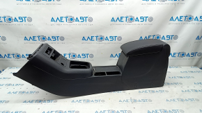 Central console armrest and cup holder VW Tiguan 09-17 leather black, scratches