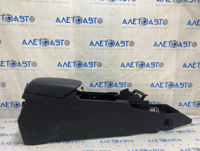 Console central armrest Ford Explorer 16-19 leather black, scratches