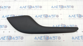 Center console trim side left Infiniti JX35 QX60 15-16 leather, black