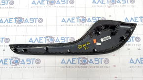 Center console trim side left Infiniti JX35 QX60 15-16 leather, black