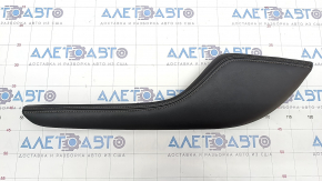 Center console trim side right Infiniti JX35 QX60 15-16 leather, black