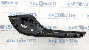 Center console trim side right Infiniti JX35 QX60 15-16 leather, black