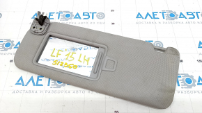 Left visor Hyundai Sonata 15-19 gray, without hook, for dry cleaning