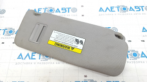 Left visor Hyundai Sonata 15-19 gray, without hook, for dry cleaning